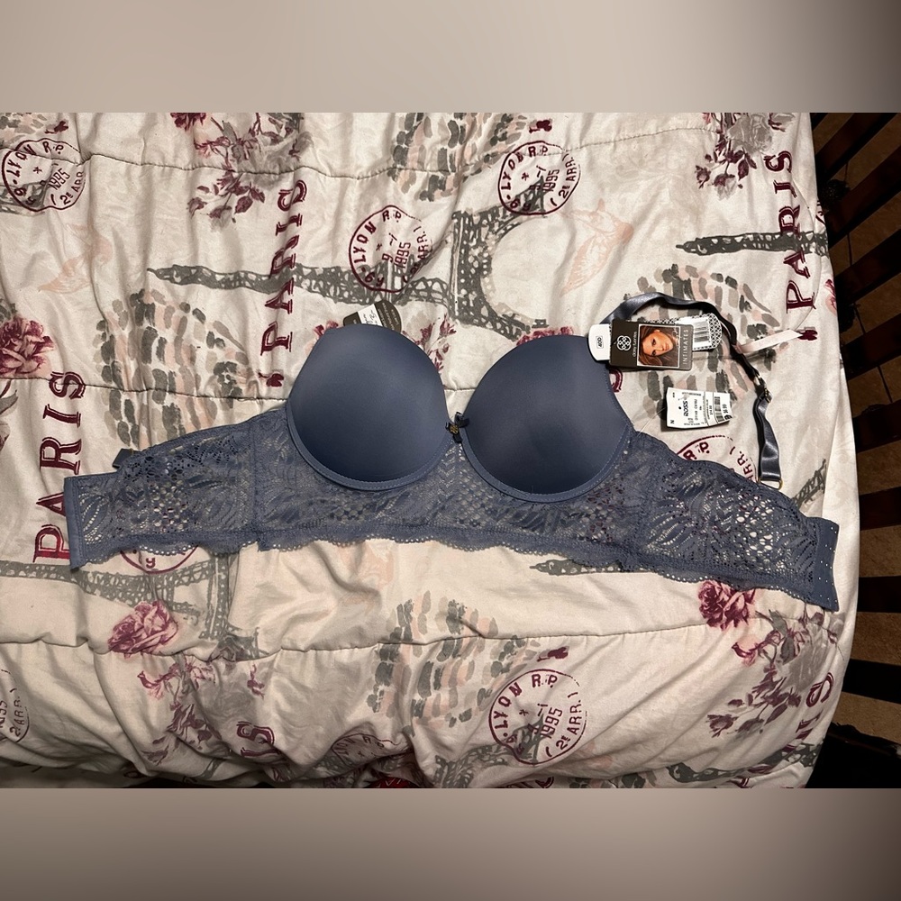 daisy fuentes blue lace push up bra